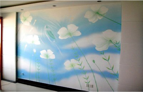 武定画墙绘怎么画好白云的蓬松感？