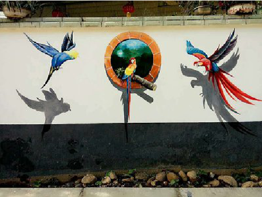 武定视觉错位-3D墙绘设计