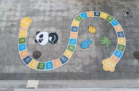 武定地面游戏彩绘