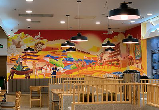 武定商业空间彩绘介绍。