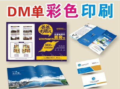 武定单页印刷,色彩搭配简单。