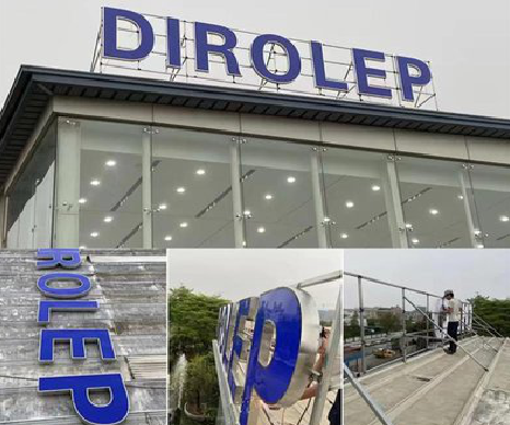 武定楼顶发光字安装的注意事项。